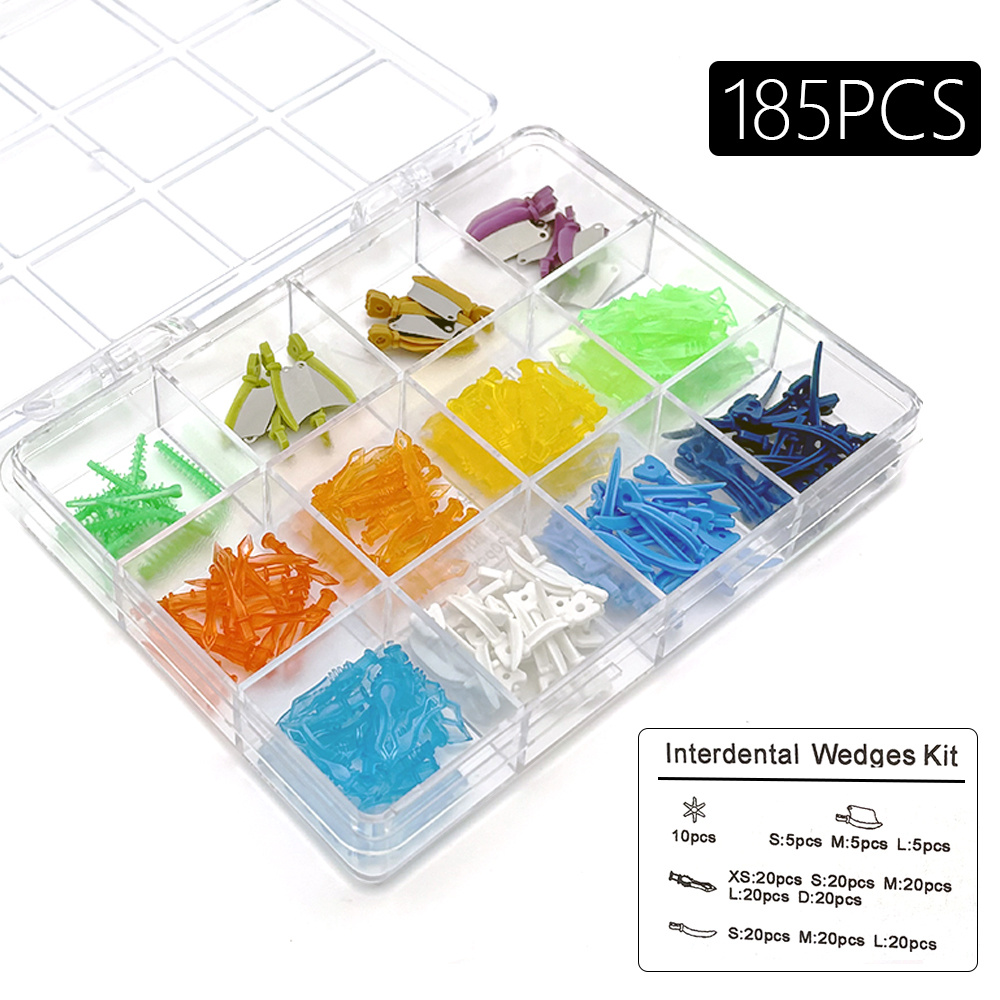 185Pcs Dental Interdental Wedges Tooth Gap Wedge Dental 12 Type Tulwar ...