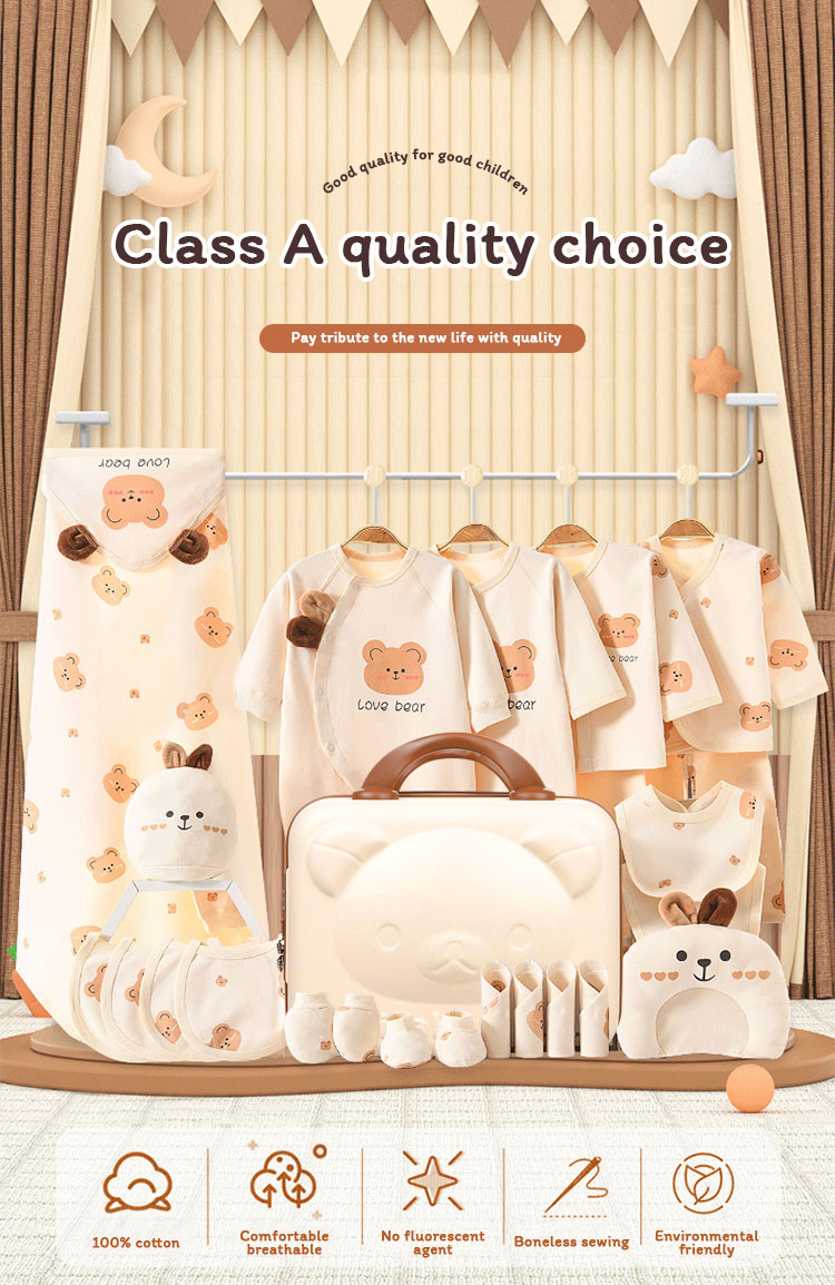 【MY Ready Stock】Baby Gift Set Newborn Baby Clothes Set With Suitcase ...