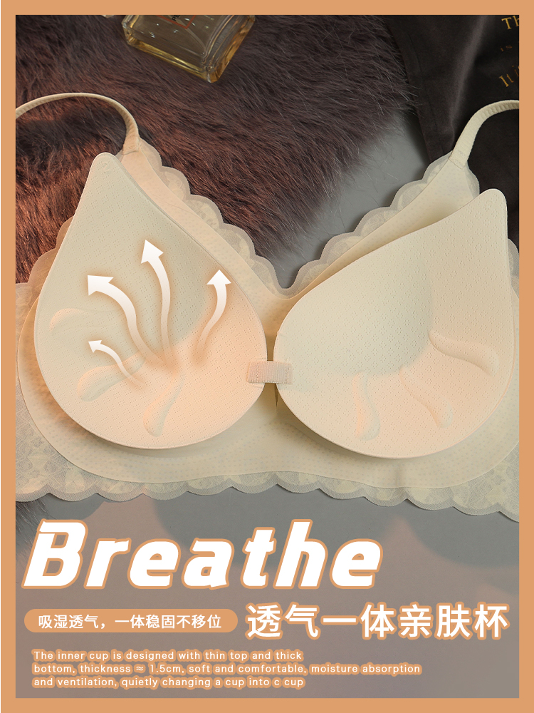 【Ready Stock】Bra push up 38d latex bra 32-40ABCD Thai Latex Skin ...