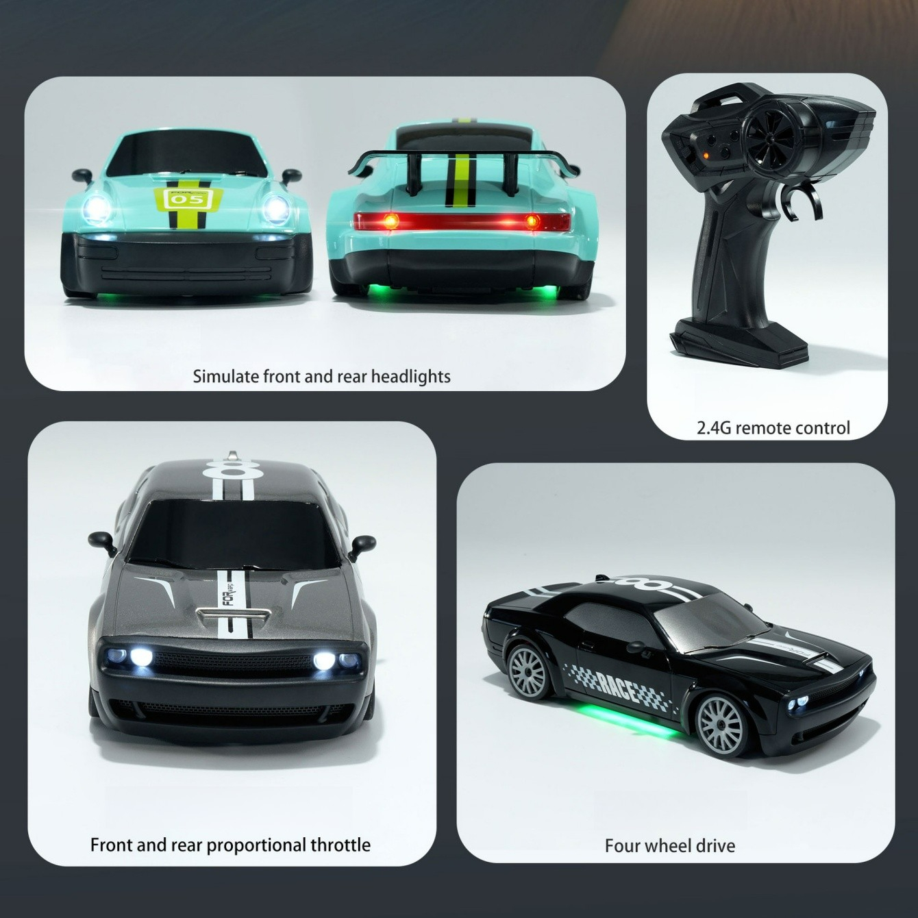 Professional 1: 20 Scale RC Remote Control High-Speed Electric Drift ...
