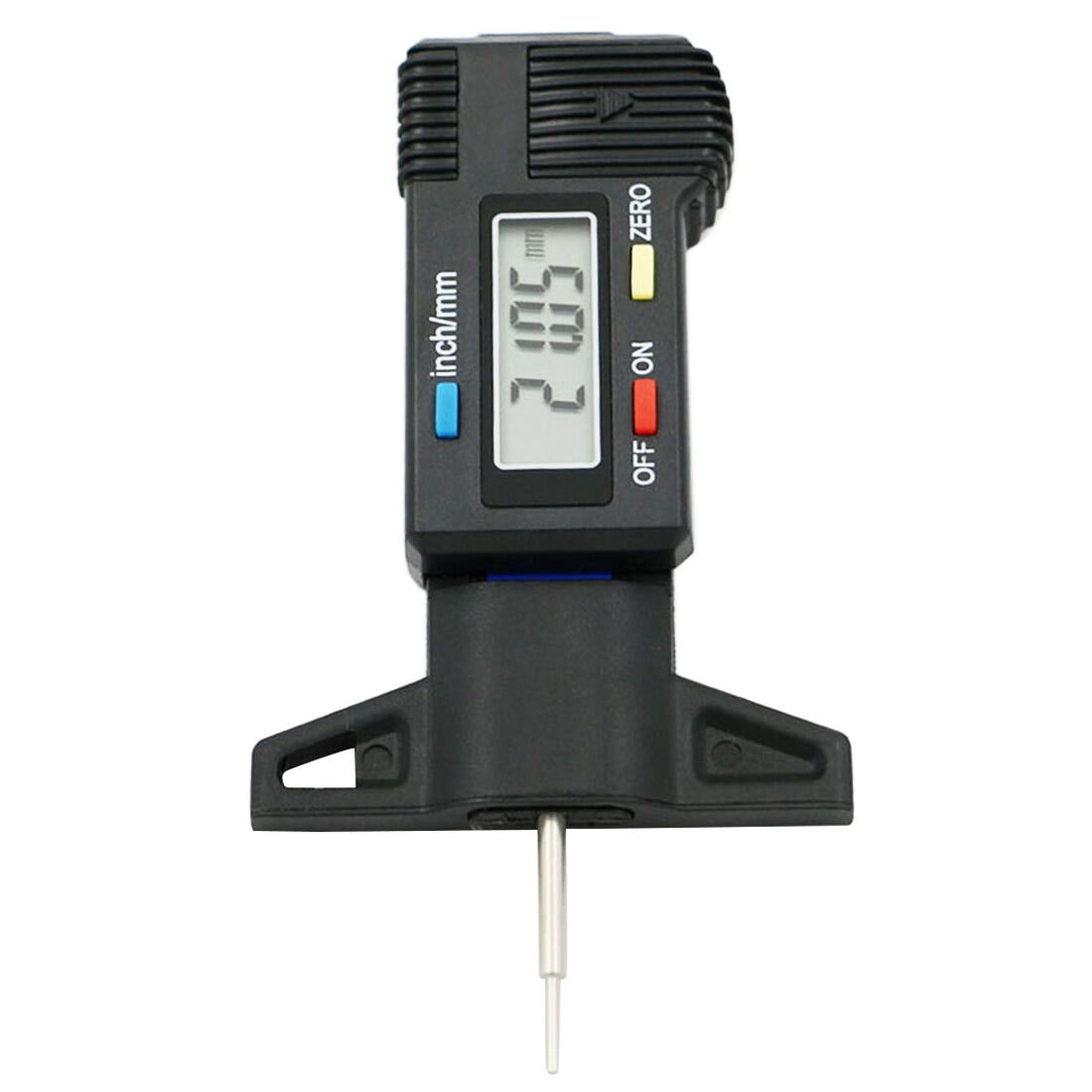 25.4mm LCD Digital Car Tyre Thread Depth Measuring Tool Thickness ...