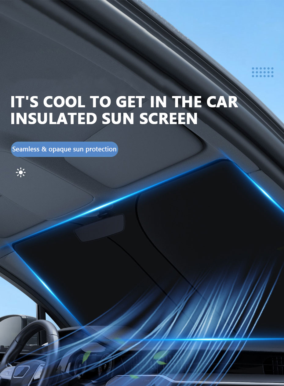 SEAMETAL Car Sun Shade Cover Car Windscreen Sunshade Car Front Window ...