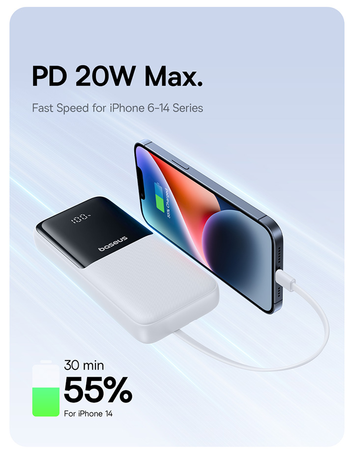 Baseus Lipow 20000mAh Powerbank 15W Fast Charging Power Bank | Shopee ...