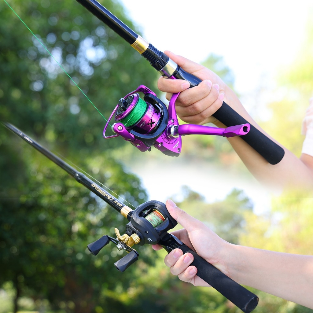 Sougayilang Telescopic Fishing Rods Carbon Fiber 1.8M 2.1M 2.4M Bass ...
