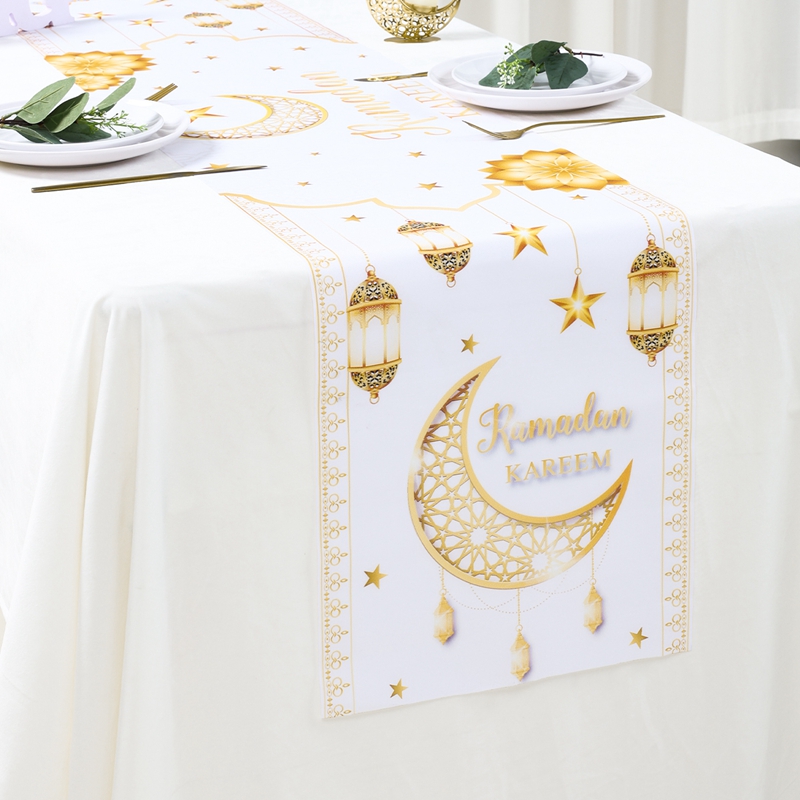 Moon Castle Design Table Runner 6 Seater Ramadhan Kareem Dining Table ...