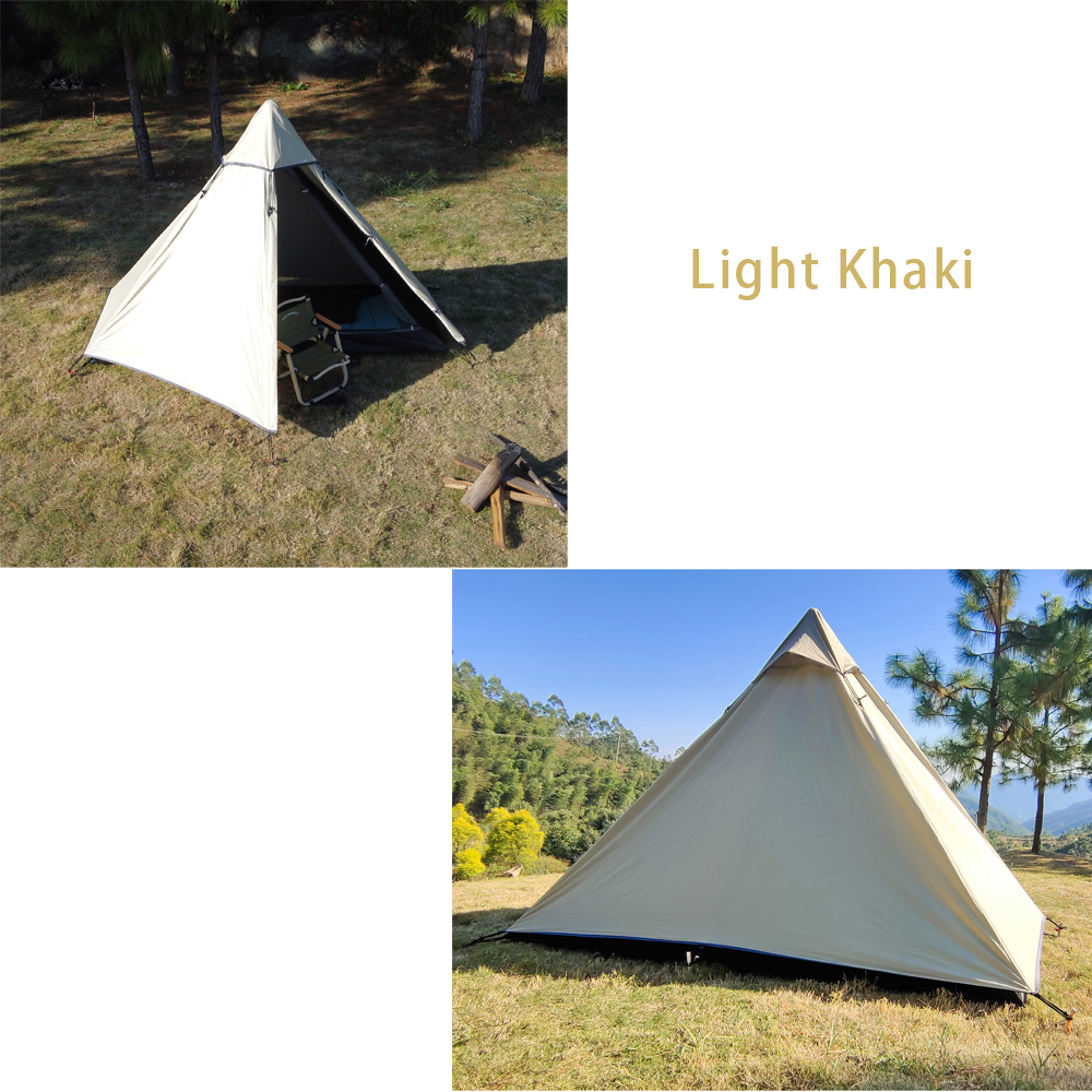 Solo Tent Ultralight Tipi Tent Outdoor Camping light Pyramid Tent ...
