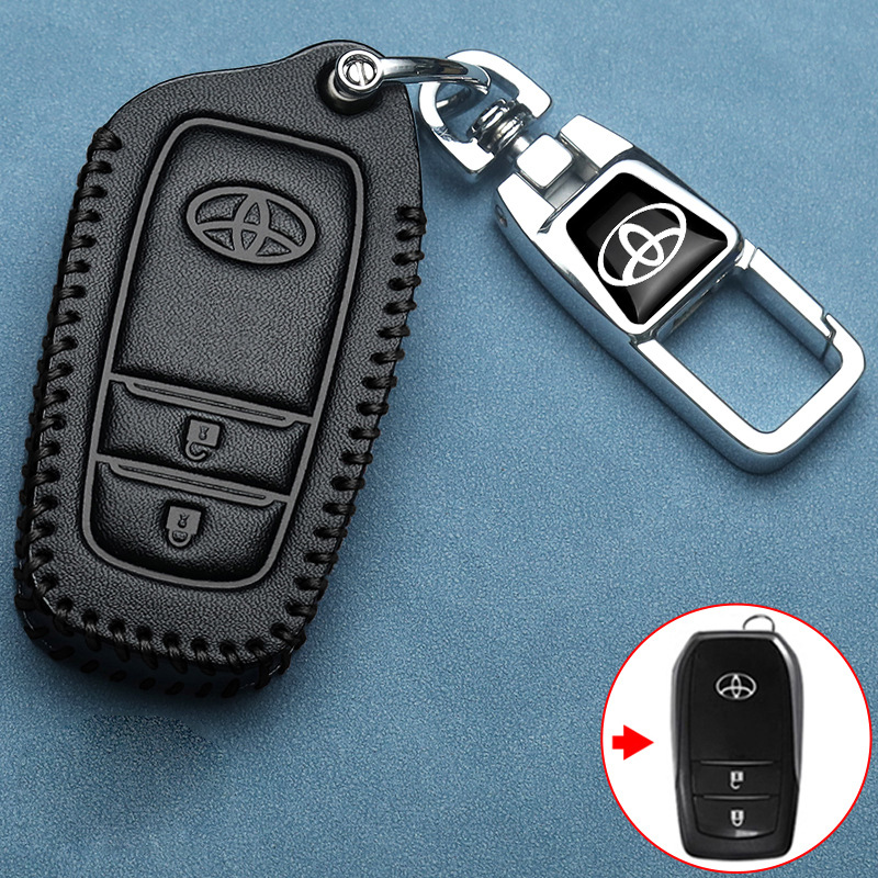 Toyota Genuine Leather Car Remote Key Case For Toyota HILUX GR SPORT ...