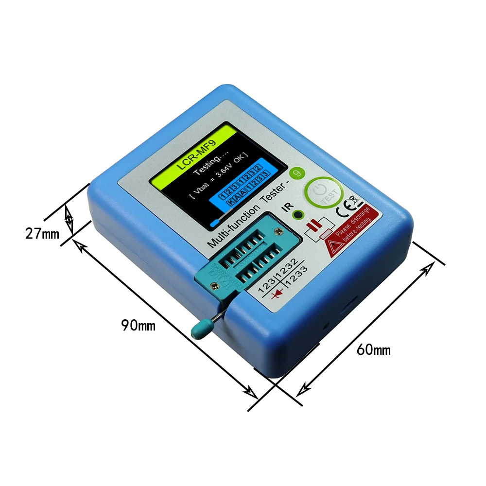 Testeur Transistor LCD Diode TFT - Multimètre LCR ESR Mosfet - Appareil De Mesure électronique