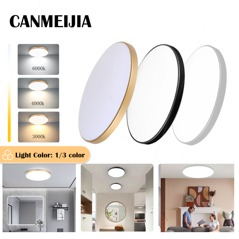 3 Colors Ceiling Light Tri-proof Lampu Led Siling Ruang Tamu Moden 220V ...