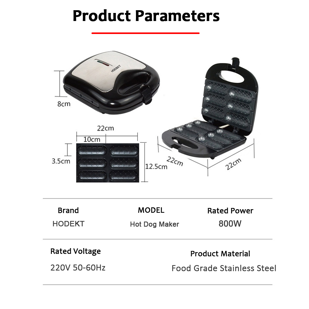 HODEKT pembakar roti Donut breakfast machine Sandwich Maker Breakfast ...