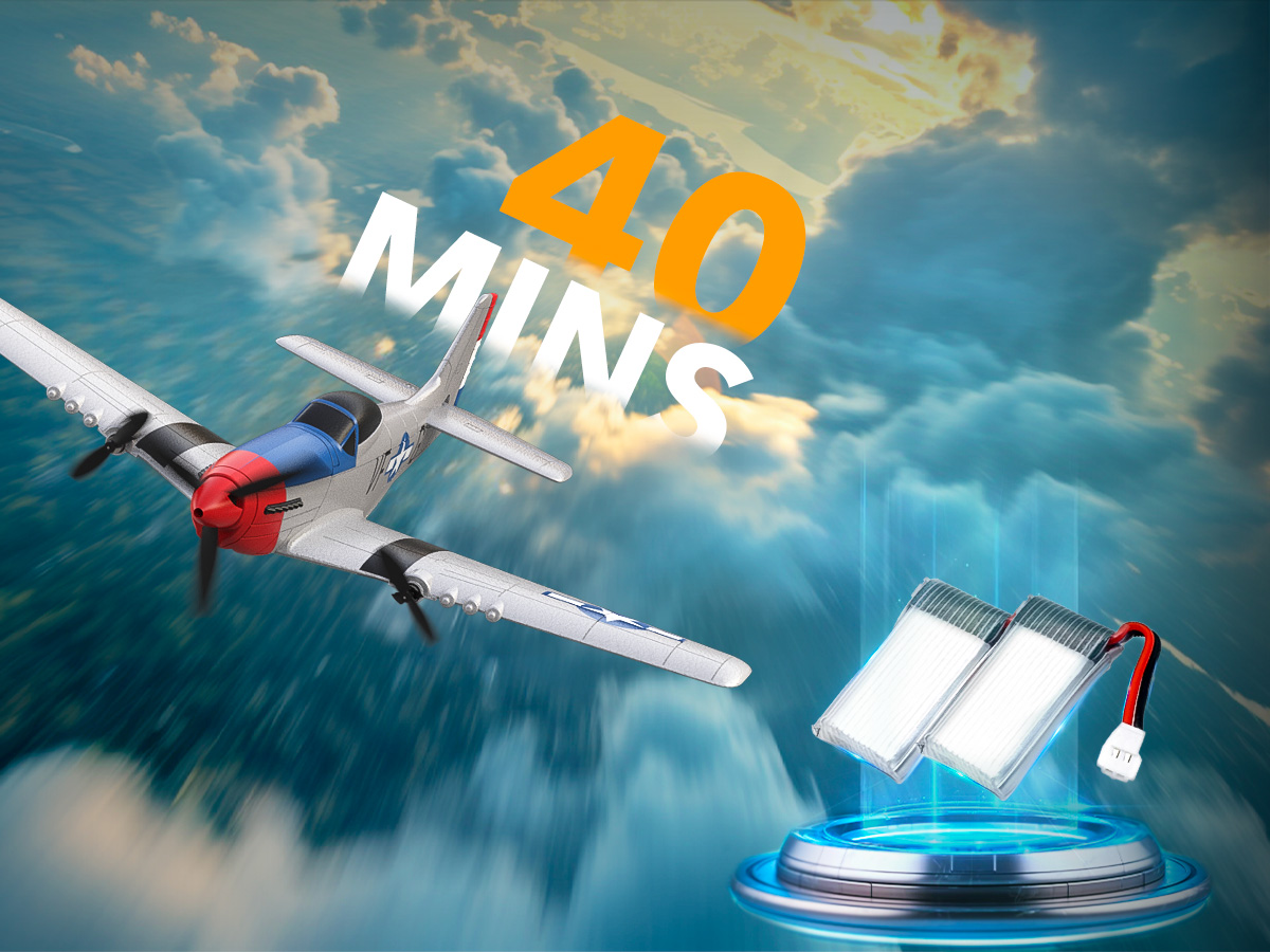 VOLANTEXRC RC Plane 3 Channel Remote Control Airplane Fighter Toys 2 ...