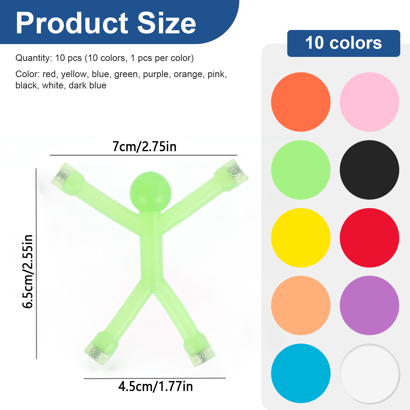 10pcs Refrigerator Magnets Mini Man Flexible Fridge Cute and Colorful ...