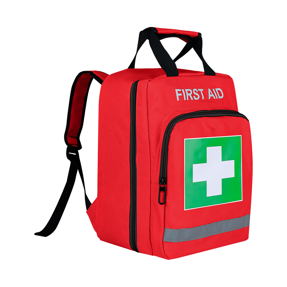 Red Emergency Backpack First Aid Bag Empty Medical First Aid Back Pack ...