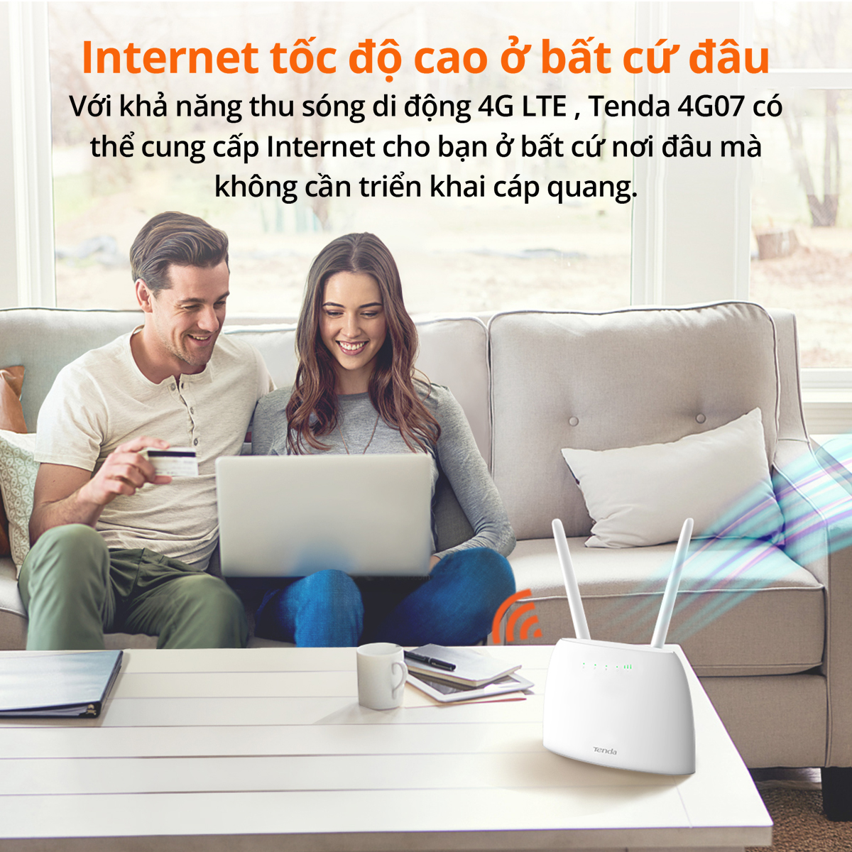 Tenda 4G07 WiFi Router AC Standard 1200Mpbs Using 4G/3G Sim for Cars ...