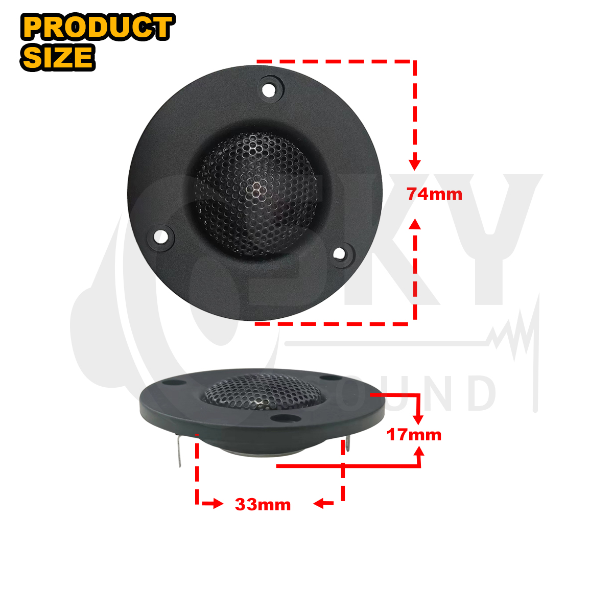 SKYSOUND HK 3inch Tweeter Speaker 4Ω 25W Speaker Car Audio 3 inch ...
