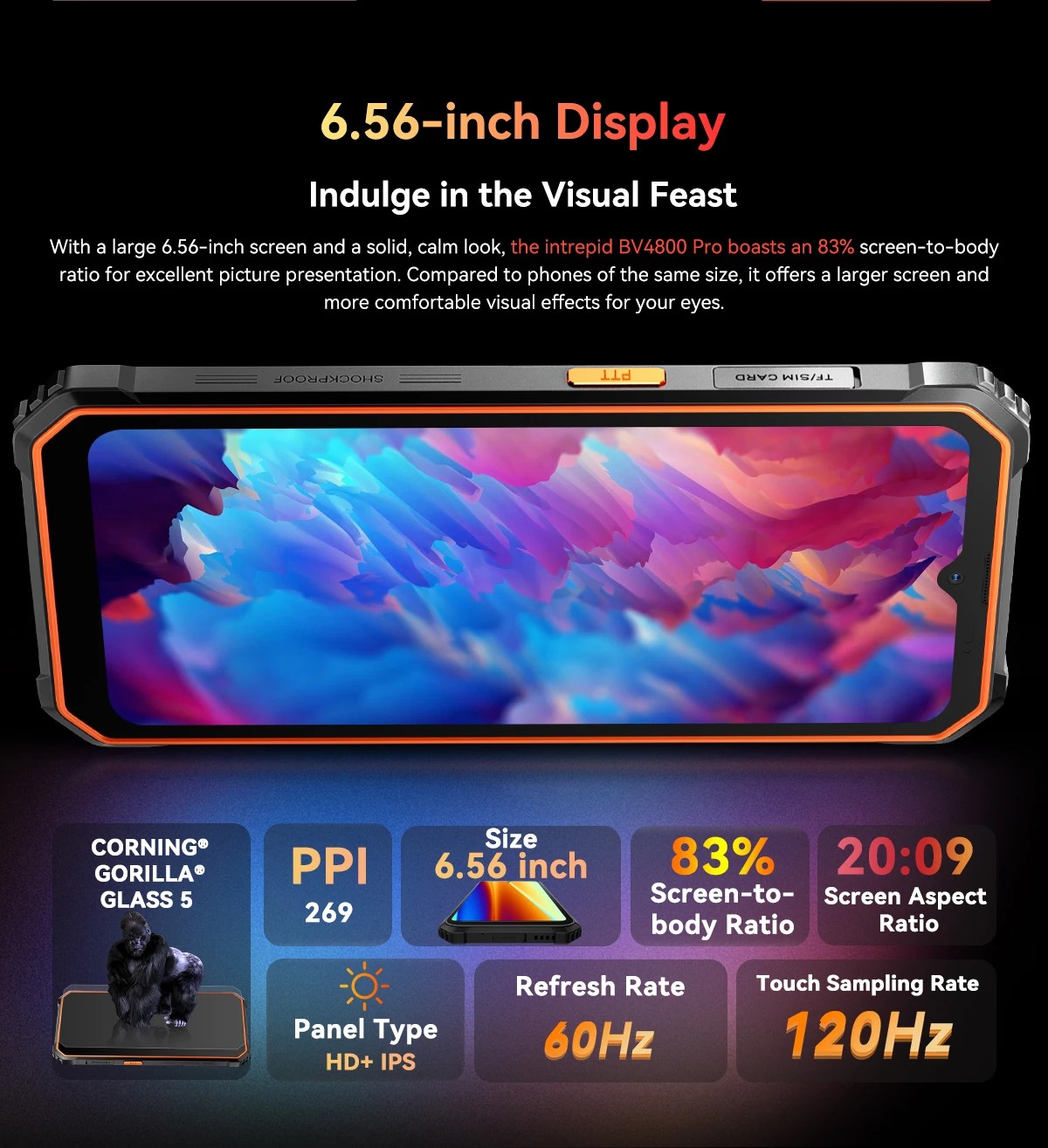 Teléfono celular Blackview BV4800 Rugged Phone(2024), Smartphone robusto con batería de 5180mAh