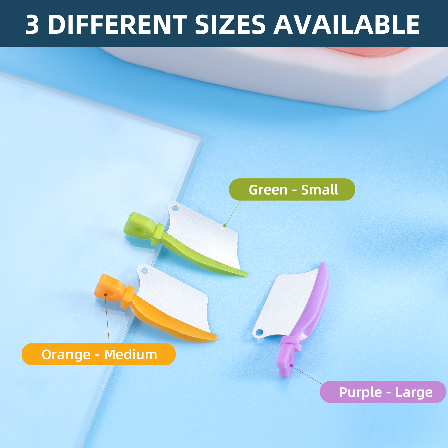 50Pcs/Pack Dental Prime Teeth Interproximal Wedge Guard With Metal ...