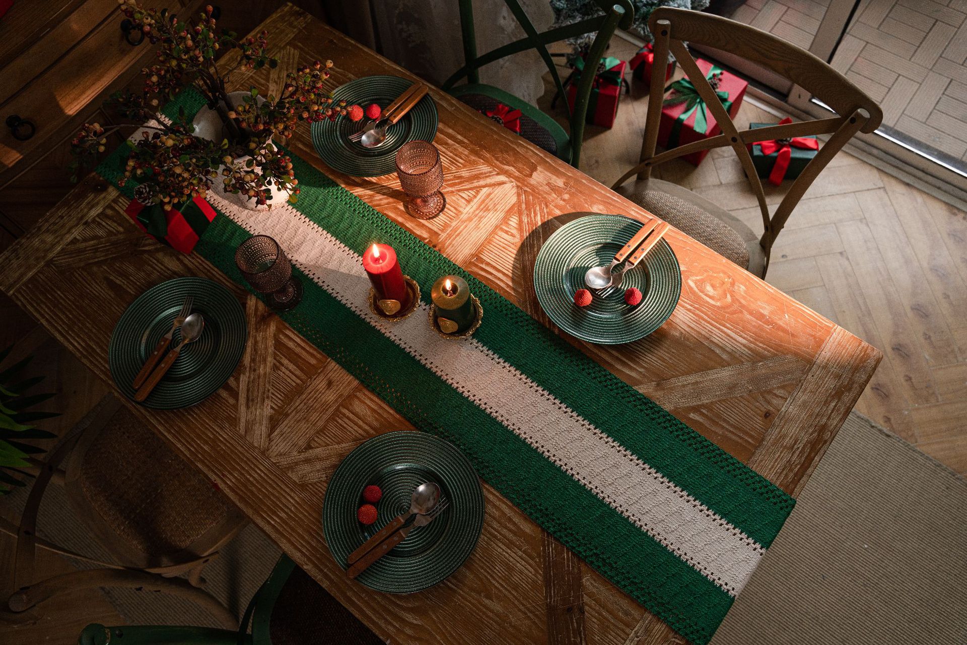 Ready Stock Raya Decoration CNY Red Table Runner with Tassel Japanese ...