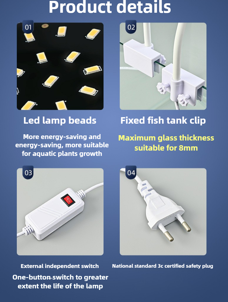 Curated visual reference: Fresh Look at Full Spectrum Aquarium Light Fish Tank Light Led Professional Aquatic