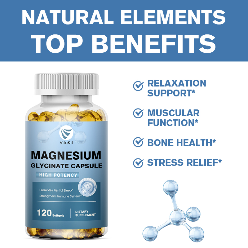 Magnesio Bisglicinato Puro | 3360 Mg Di Magnesio Glicinato Ad - Foto 12