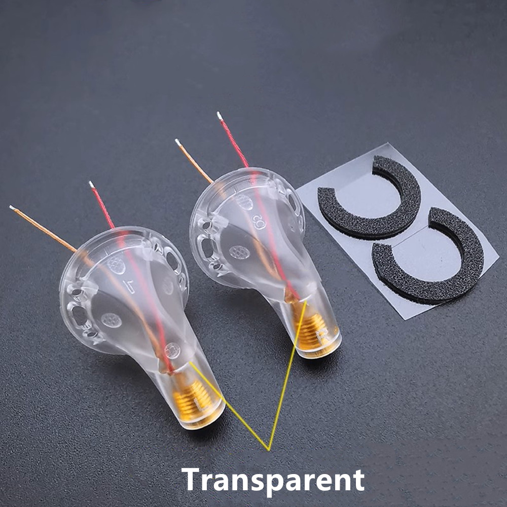 1 Pair 15.4mm Flat Head Earbuds Shell DIY MX500 Earphone Shell Earbud ...