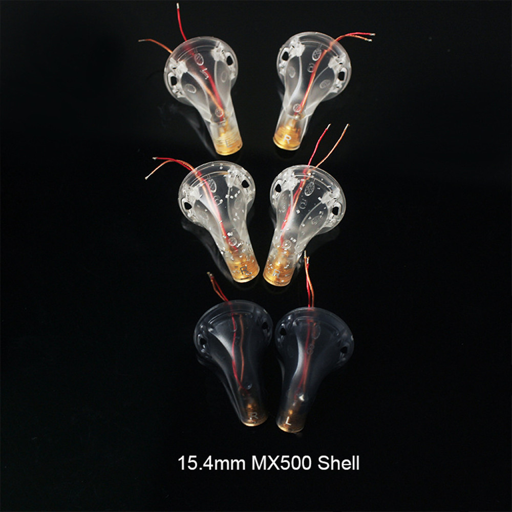 1 Pair 15.4mm Flat Head Earbuds Shell DIY MX500 Earphone Shell Earbud ...