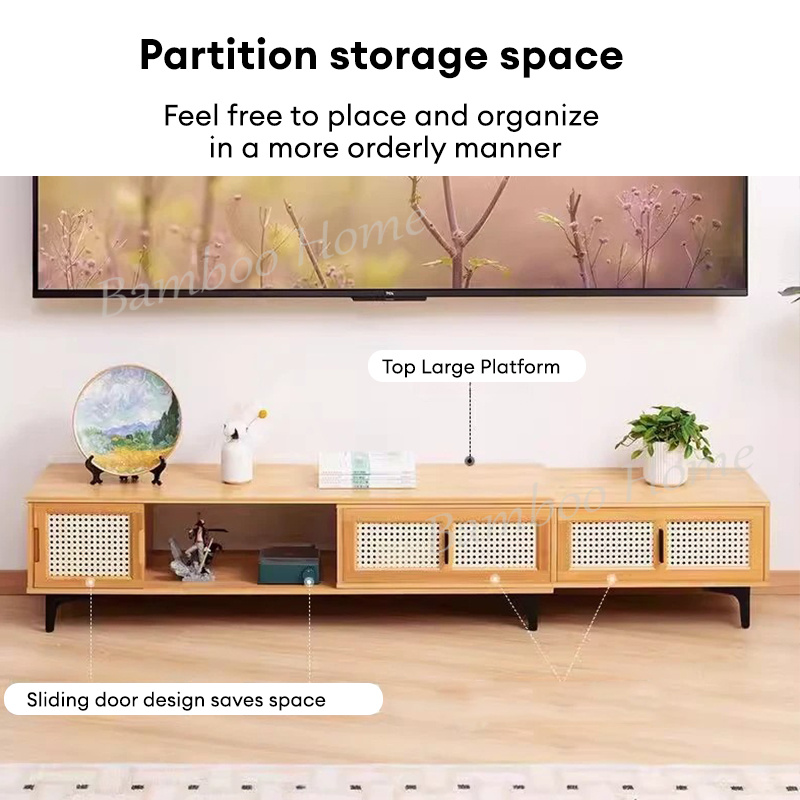 5 ft Rak TV Cabinet Tv Rack TV Media Storage Cabinet Multi-functional ...
