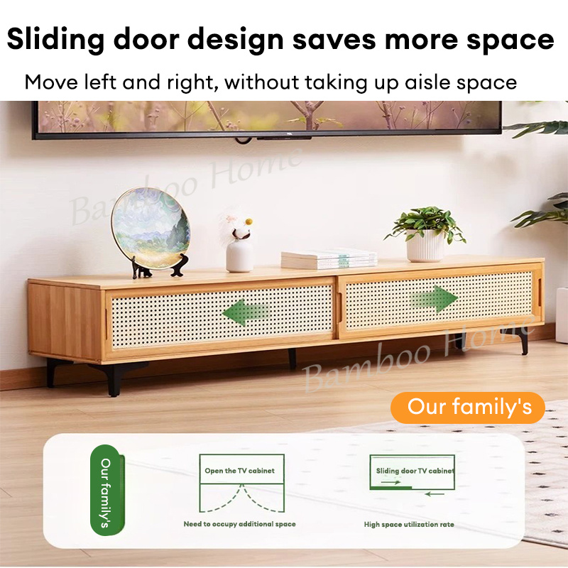 5 ft Rak TV Cabinet Tv Rack TV Media Storage Cabinet Multi-functional ...