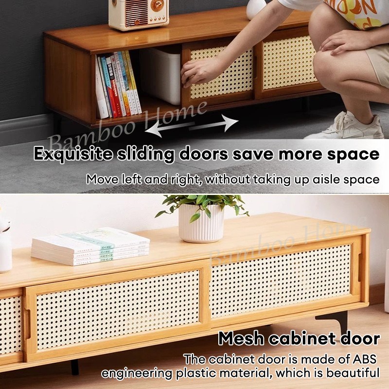5 ft Rak TV Cabinet Tv Rack TV Media Storage Cabinet Multi-functional ...