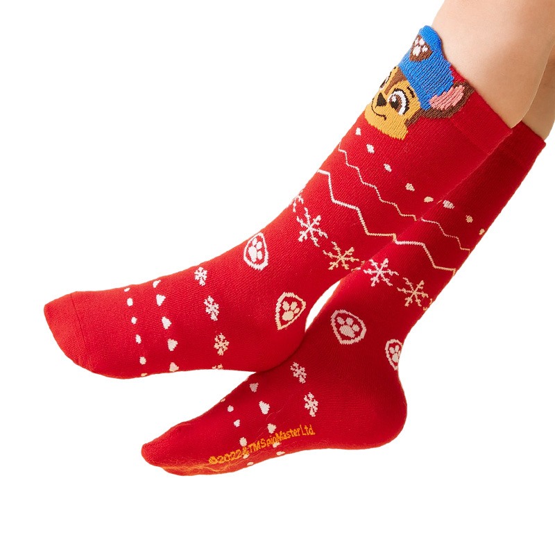 HOVUK 3x Pairs Paw Patrol Kids Socks – Soft Stretchy Boys Toddler Socks (6M-18M), Durable Cotton Slipper Socks For School, Outdoor, Gifts (Chase, Rubble, Marshall