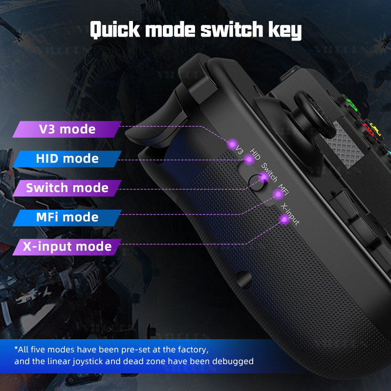 VILCORN D3s BT Game Stretching Controller Wireless Gamestick with 3D ...