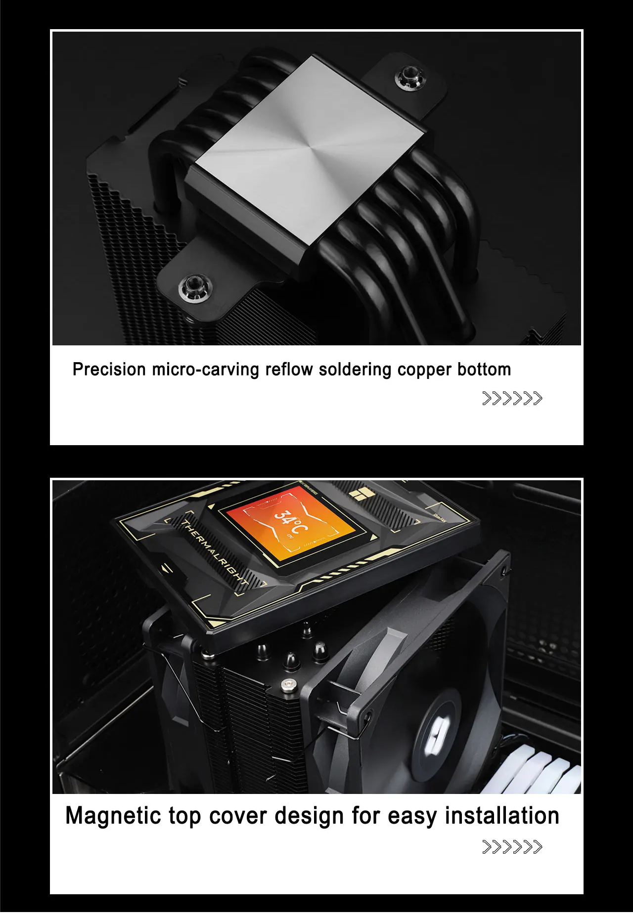 Thermalright Burst Assassin 120 VISION CPU Air Cooling Radiator 2.4 ...