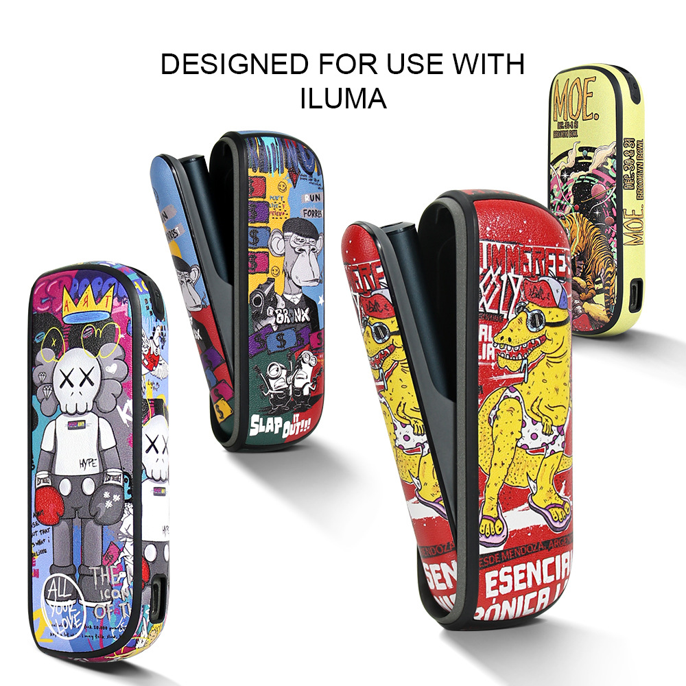 Fashion Case For iqo iluma Leather Casing With Door Cover For iluma i ...