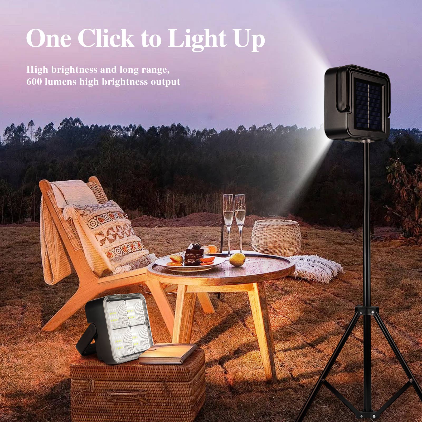 Superfire Fs38 16w Camping Outdoor Lights With Hook Ip54 Waterproof