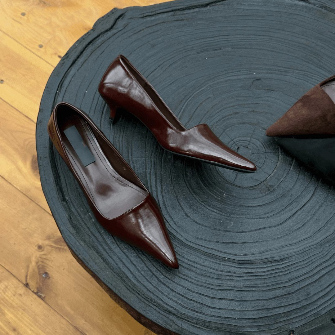 SWEETC Kasut raya perempuan Raya Heels Shoes for Women French Retro ...