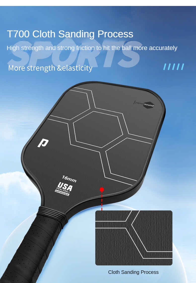 Teflon Pressed Frosted Pickleball Racket Cloth Pattern Pickleball ...