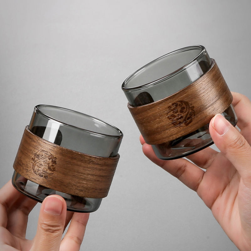 Tea Cup Glass Set Light Luxury High-End Heat-Resistant Anti-Scalding ...