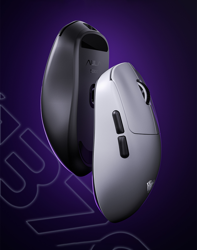 AULA SC800 Gaming Mouse Dual-mode Connect USB-C/2.4G Lightweight 37g ...