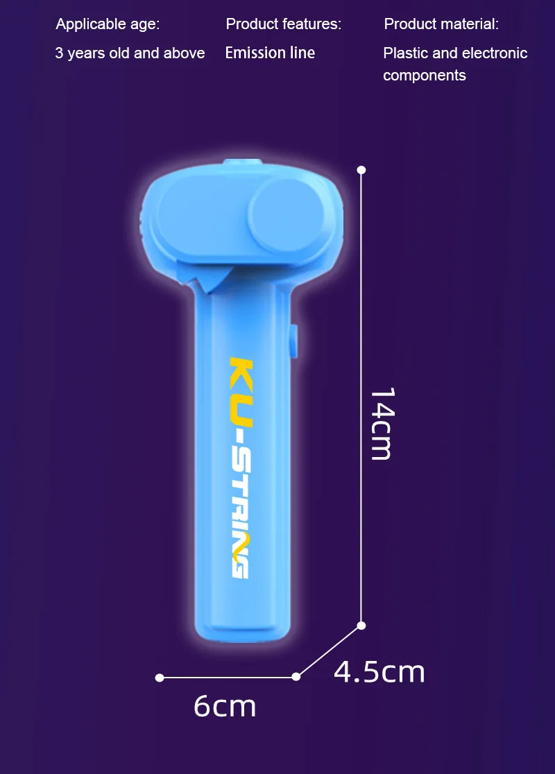 (Local Stock) String Rope Glow in The Dark Rope Launcher Toy Portable ...