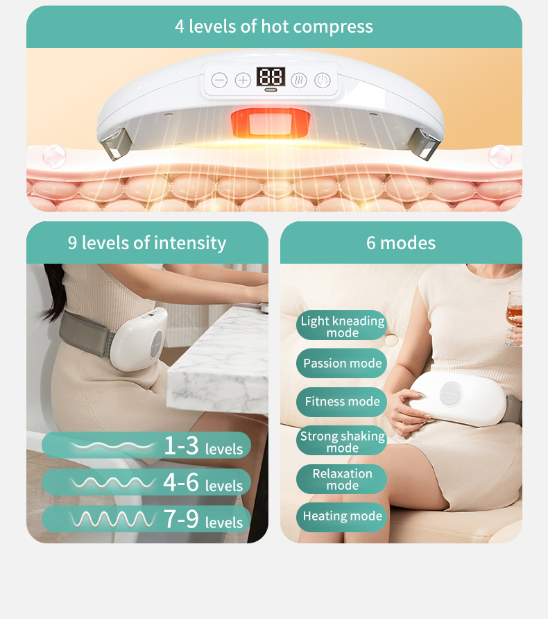 Jinkairui Belly Shaking Massager Wireless Abdominal Massage Belt ...