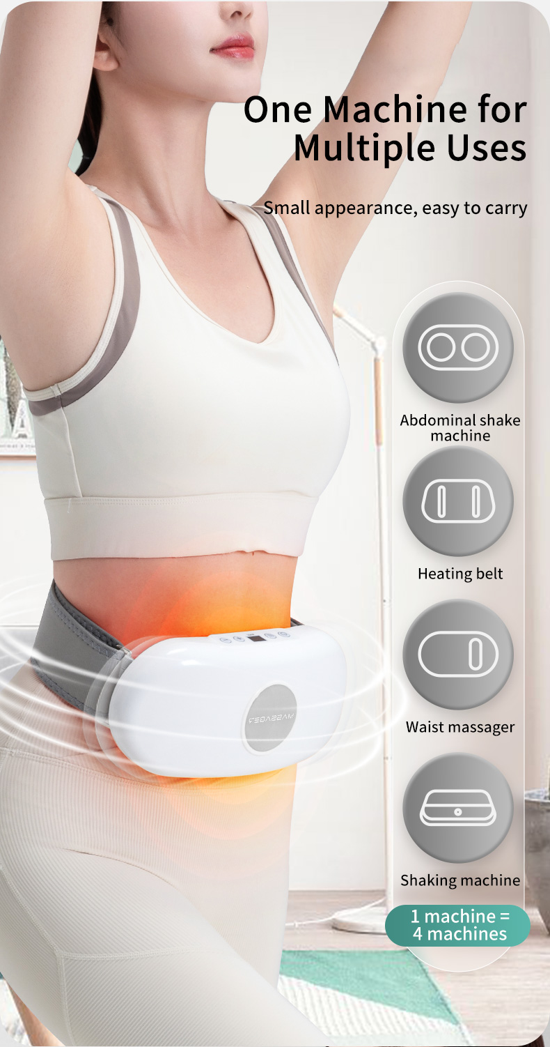 Jinkairui Belly Shaking Massager Wireless Abdominal Massage Belt ...