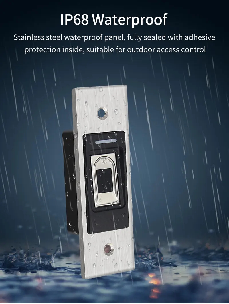 IP68 Waterproof Backlight RFID Door Access Control Keyboard Fingerprint ...