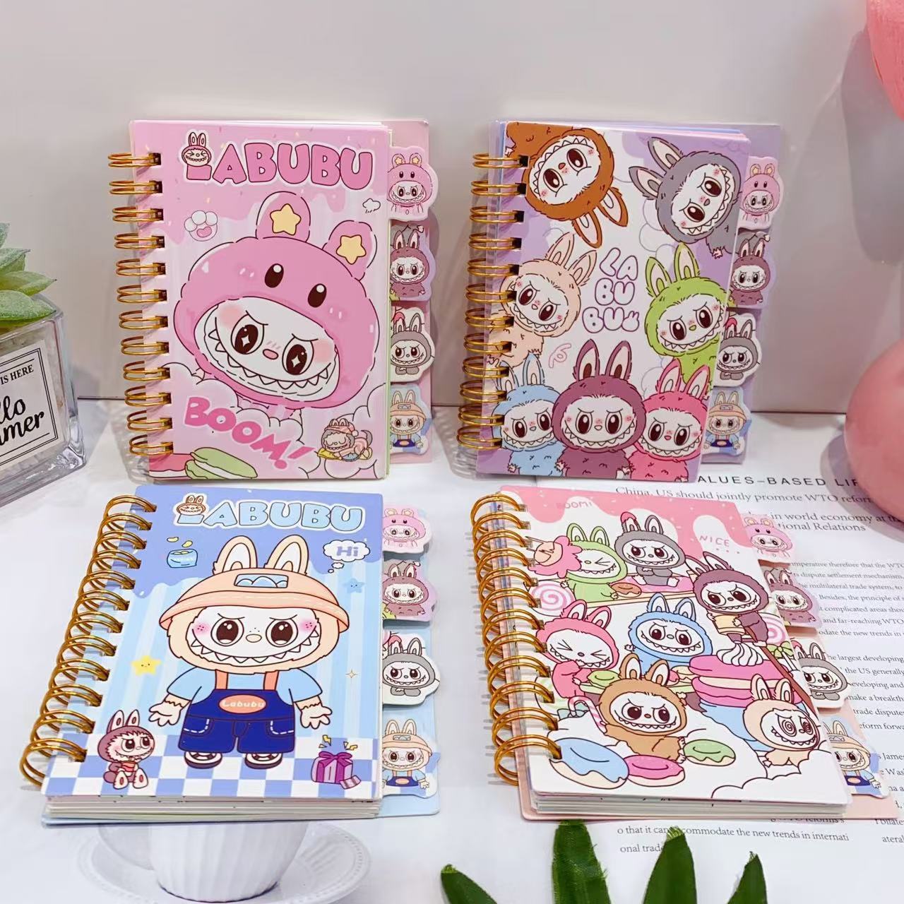 A6 coil book cute cartoon split notebook note pad diaryA6 ...