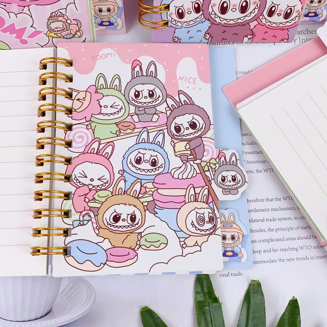 A6 coil book cute cartoon split notebook note pad diaryA6 ...