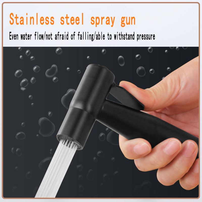 Stainless steel spray gun bathtub Flushing toilet pipe Bidet spray set Bathroom spray gun set ...
