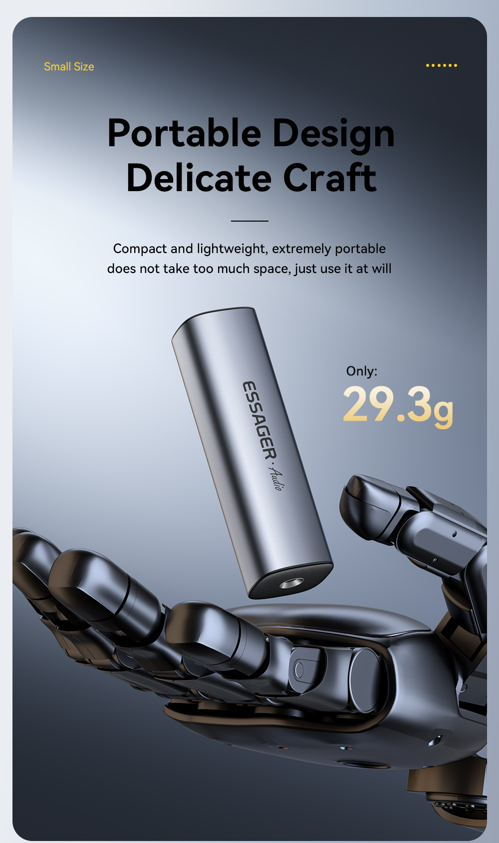 Essager Filtro antirumore audio ausiliario da 3,5 mm Isolatore