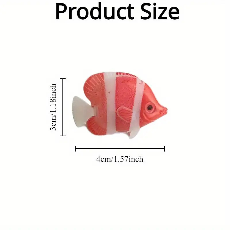 10pcs Tropical Fish Tank Decorations, Floating Artificial Fish ...