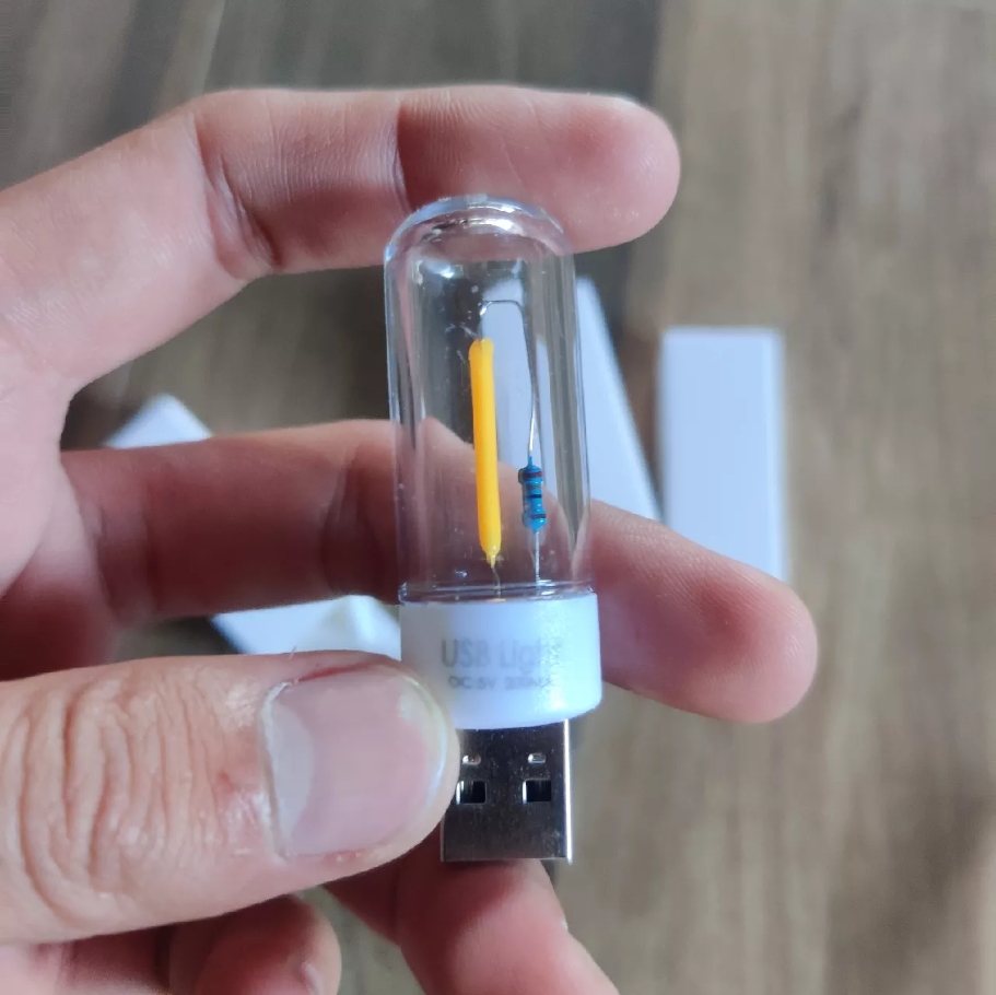 FASTELECTRIC USB-C Mini Flashlight - No Battery Needed! Plug & Play Keychain Light For Camping, Hiking, Outdoors (2 Pack)