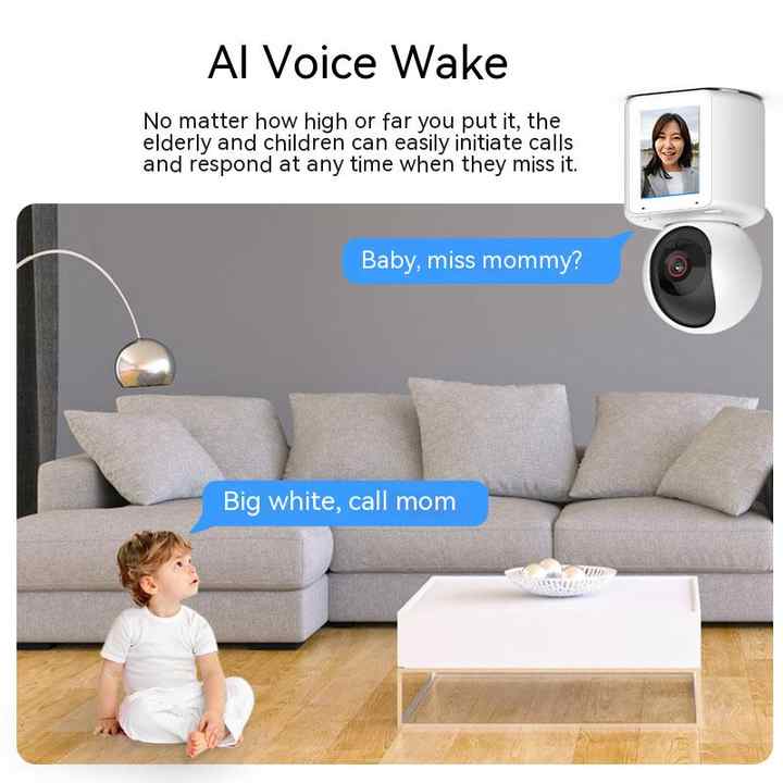 Smart Two-Way Visual Surveillance Camera with 32G Dedicated Card Voice ...