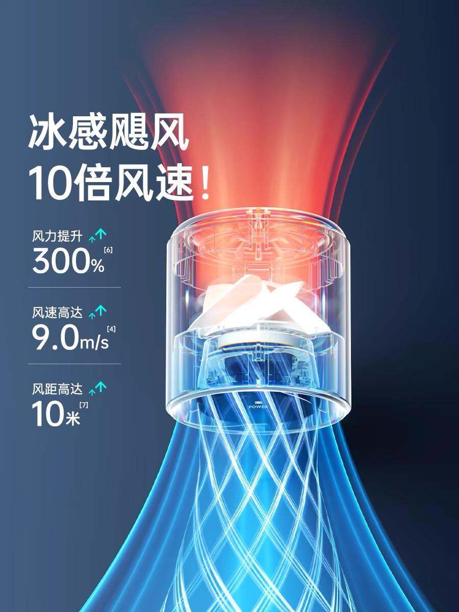(1 year warranty) GF02 Handheld Fan 199 Level Strong Wind Portable ...